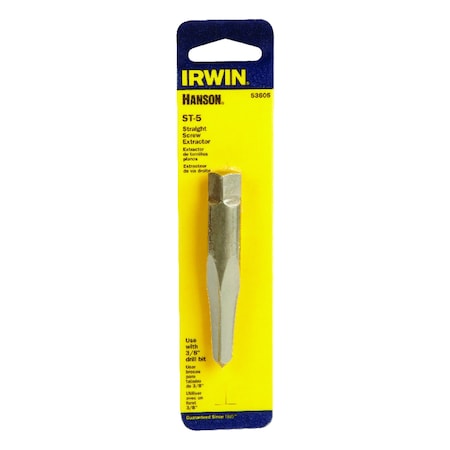 Irwin Irwin Hanson 3/8 in. X 3/8 in. D Carbon Steel Straight Screw Extractor 7 in. 1 pc 53605